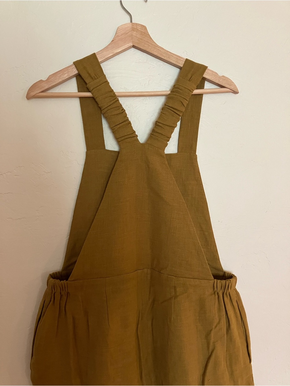 Amente Mustard Linen Overalls NWT - Picture 4 of 7
